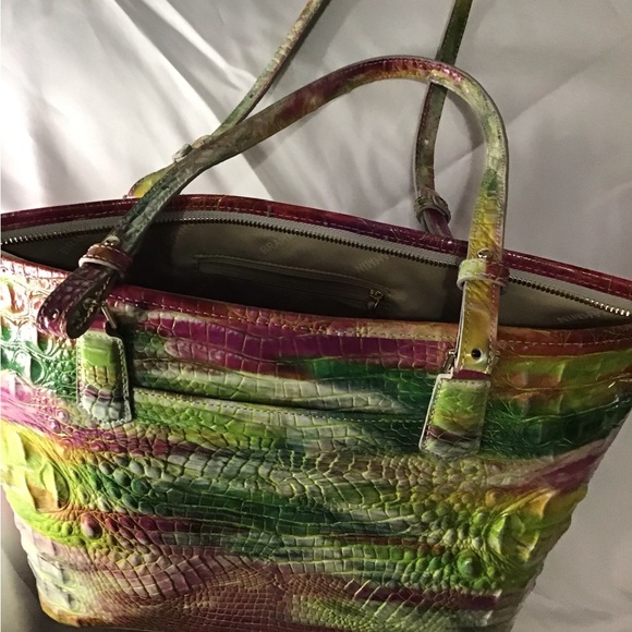 Brahmin Multicolor Croc-Embossed Tote - Picture 2 of 8